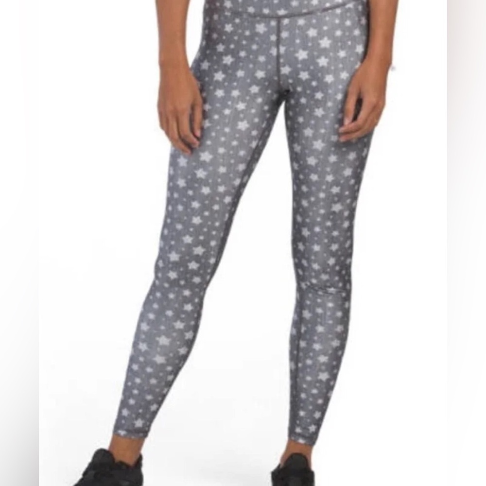 NWT $95 Terez New York Star-patterned Yoga Pants